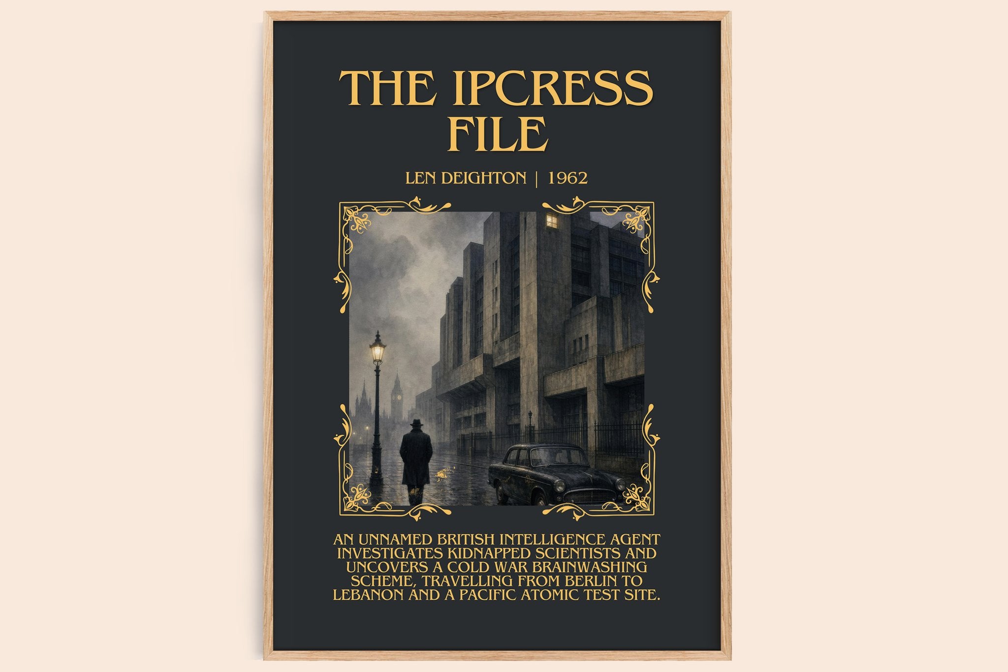 The Ipcress File Minimalist Book Poster by Len Deighton