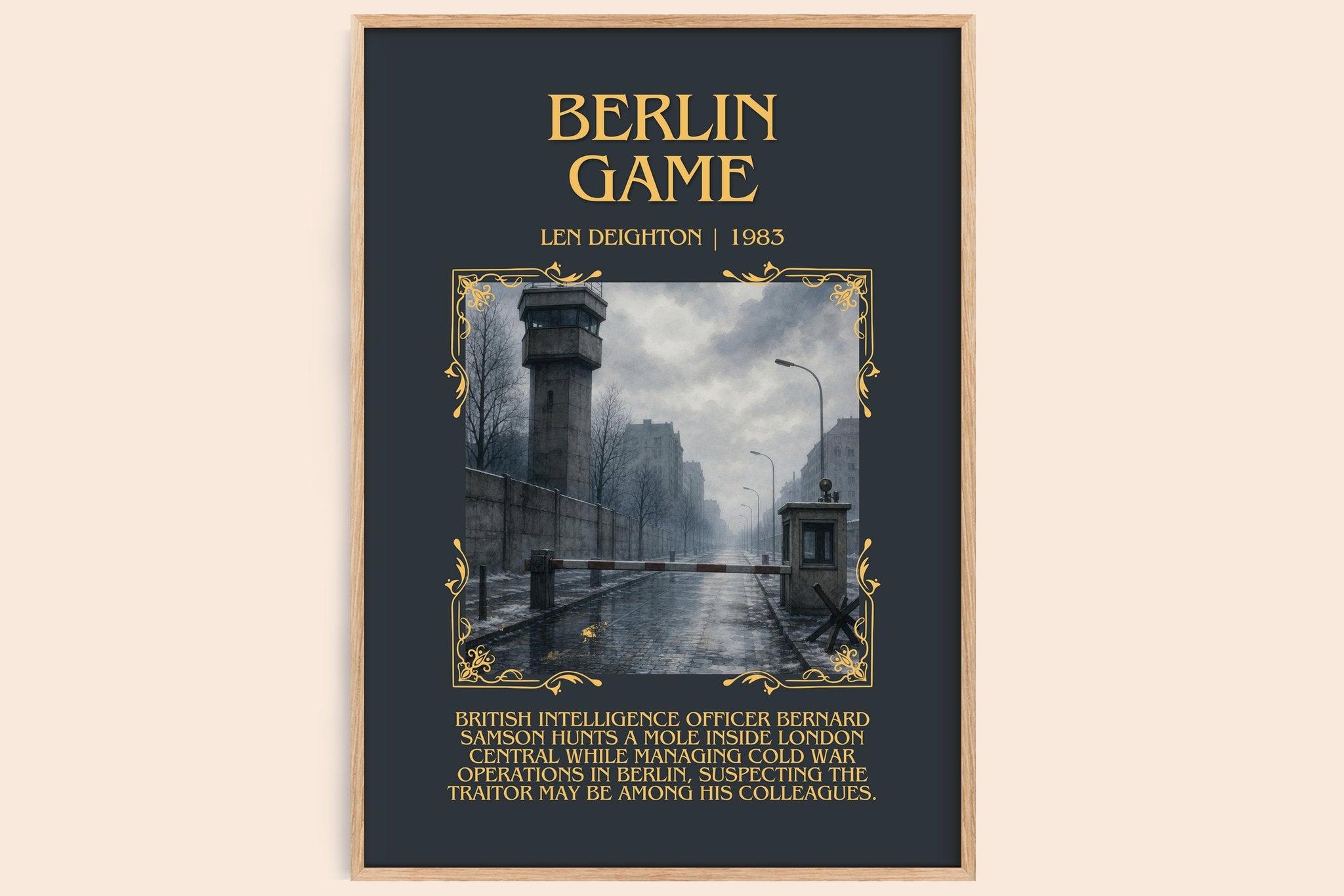 Berlin Game Minimalist Book Poster by Len Deighton