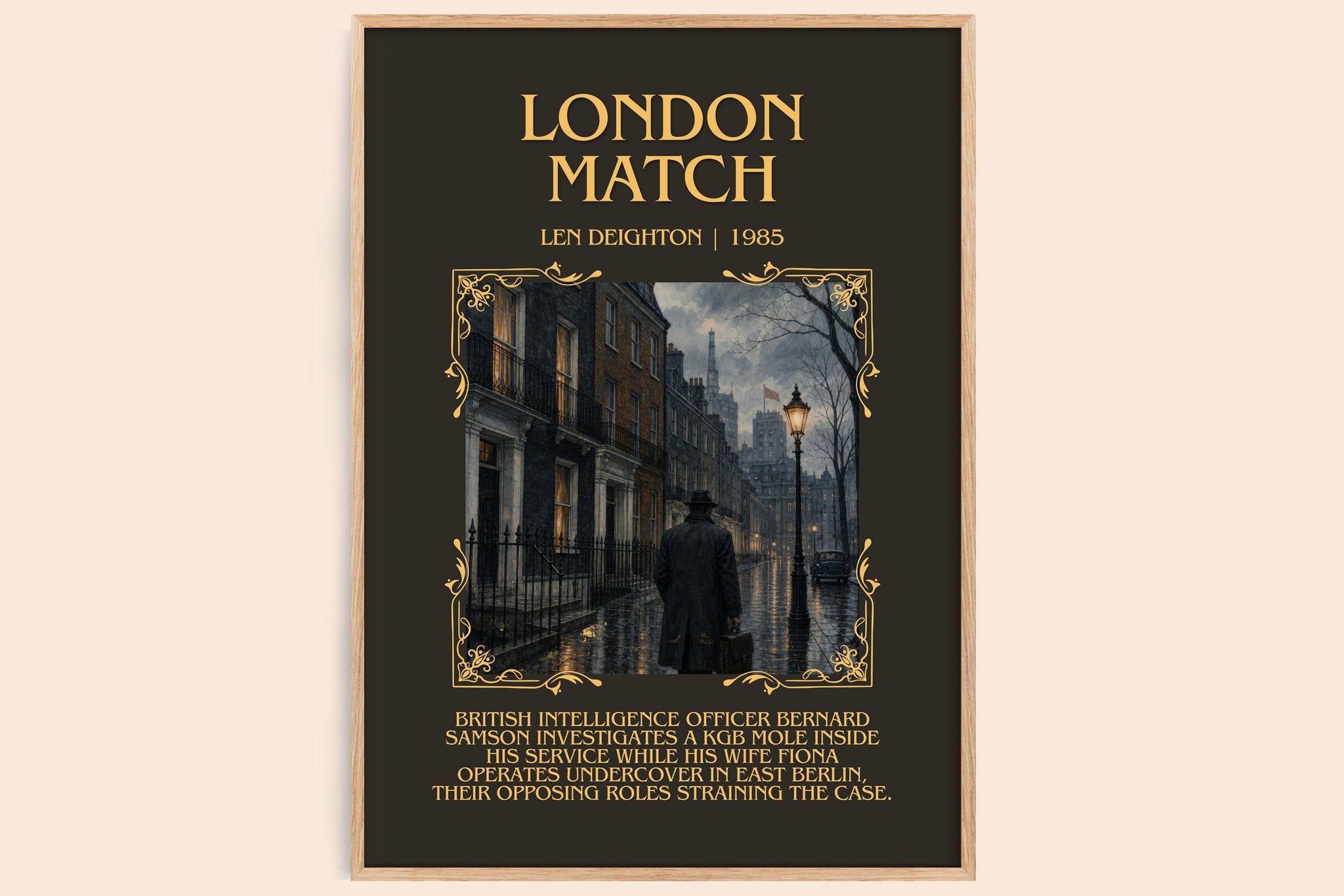 London Match Minimalist Book Poster by Len Deighton