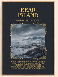 Bear Island Minimalist Book Poster by Alistair MacLean – image 1