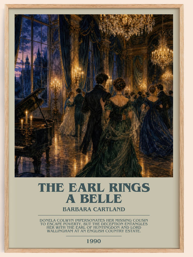 The Earl Rings A Belle Bookish Wall Art by Barbara Cartland