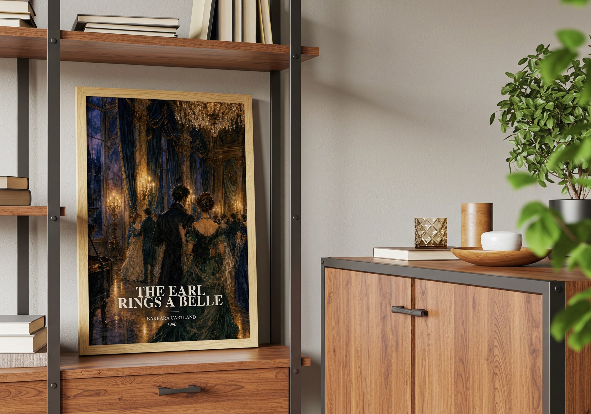 The Earl Rings A Belle book watercolour illustration paper finish options – matte satin gloss