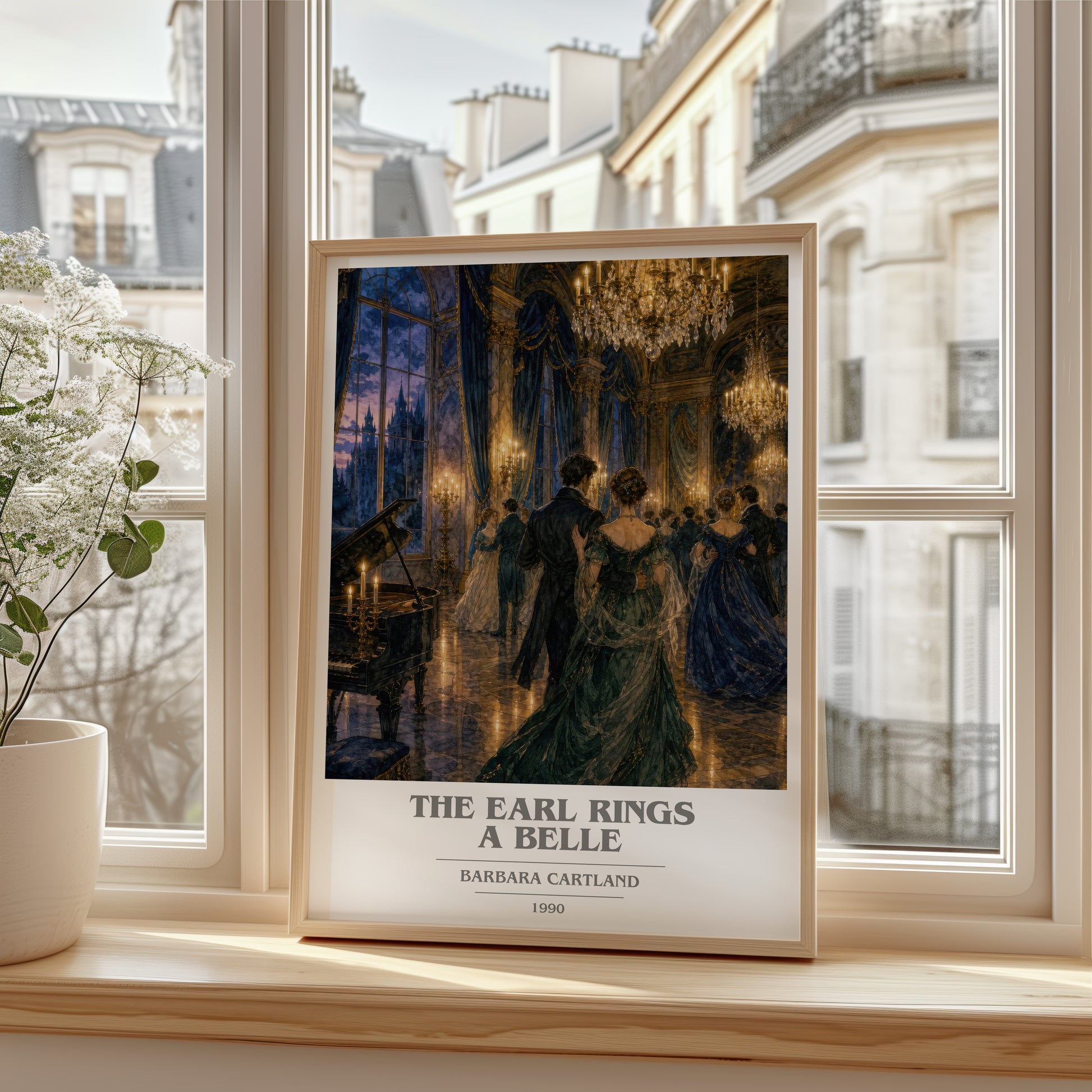 The Earl Rings A Belle book cover poster colour and style options – Barbara Cartland book art