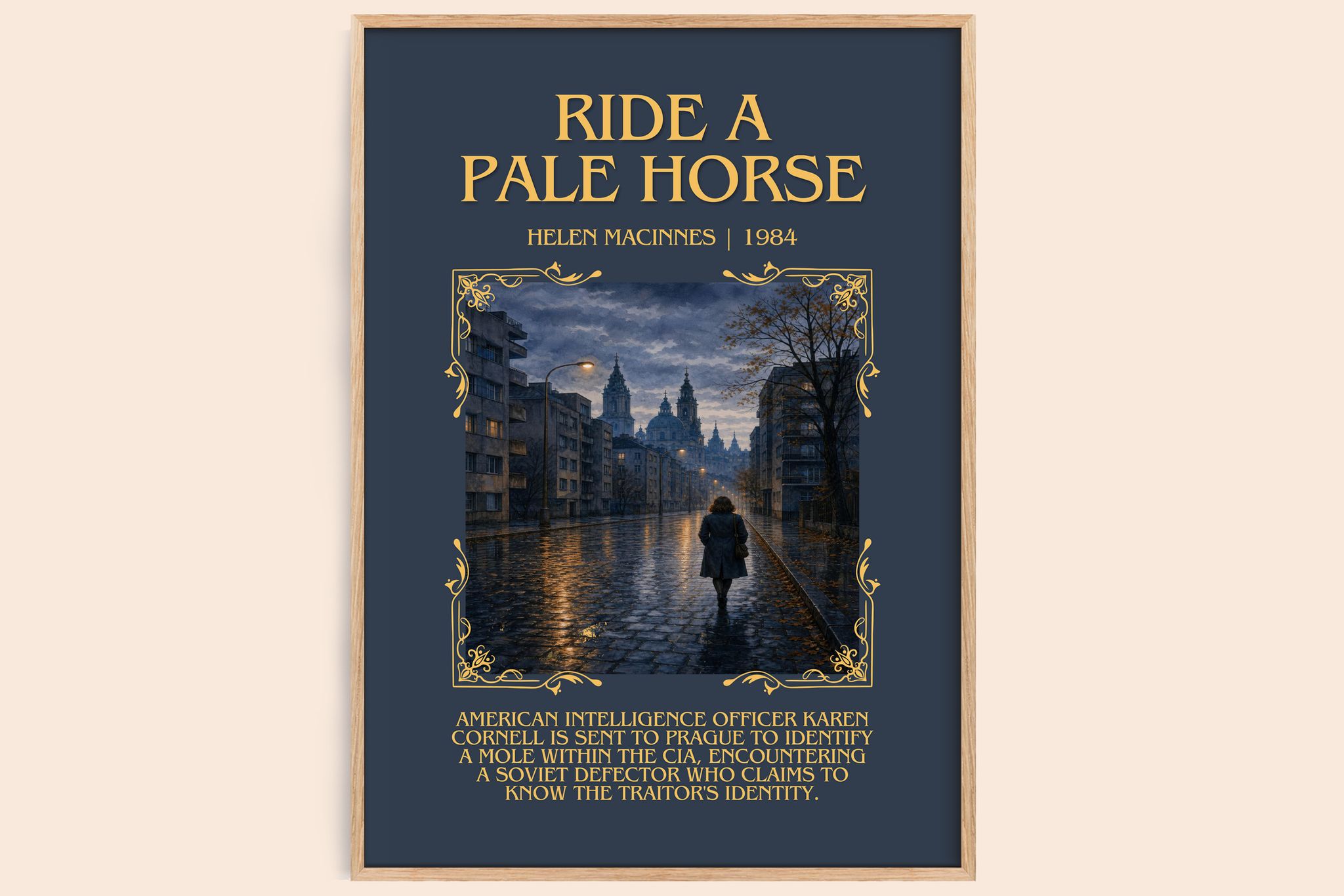 Ride a Pale Horse Minimalist Book Poster by Helen MacInnes