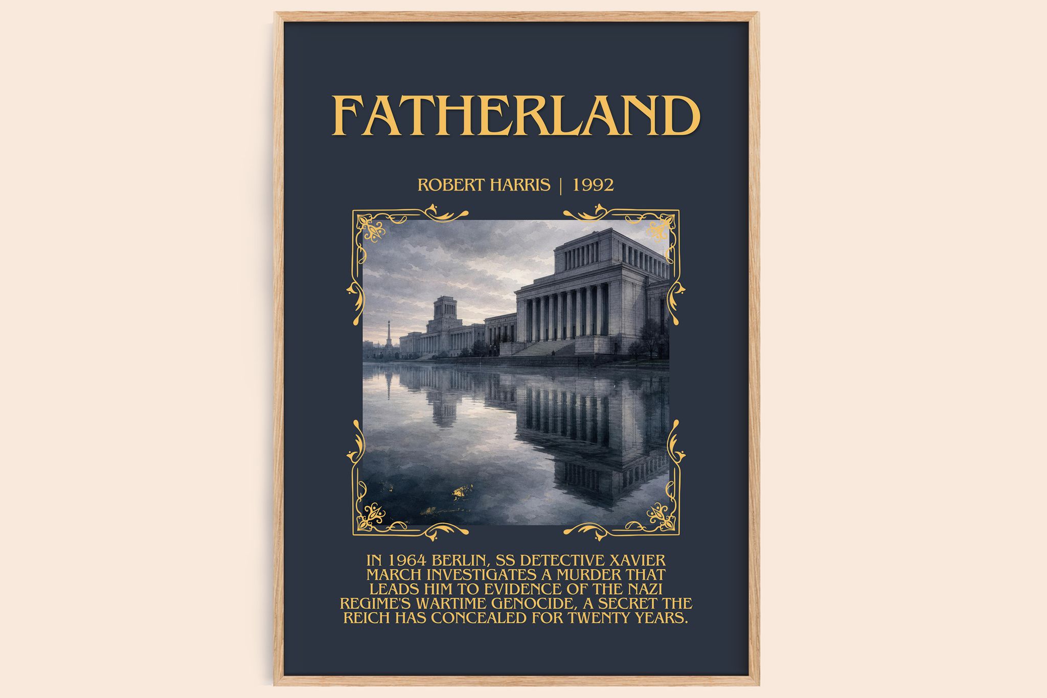 Fatherland Minimalist Book Poster by Robert Harris