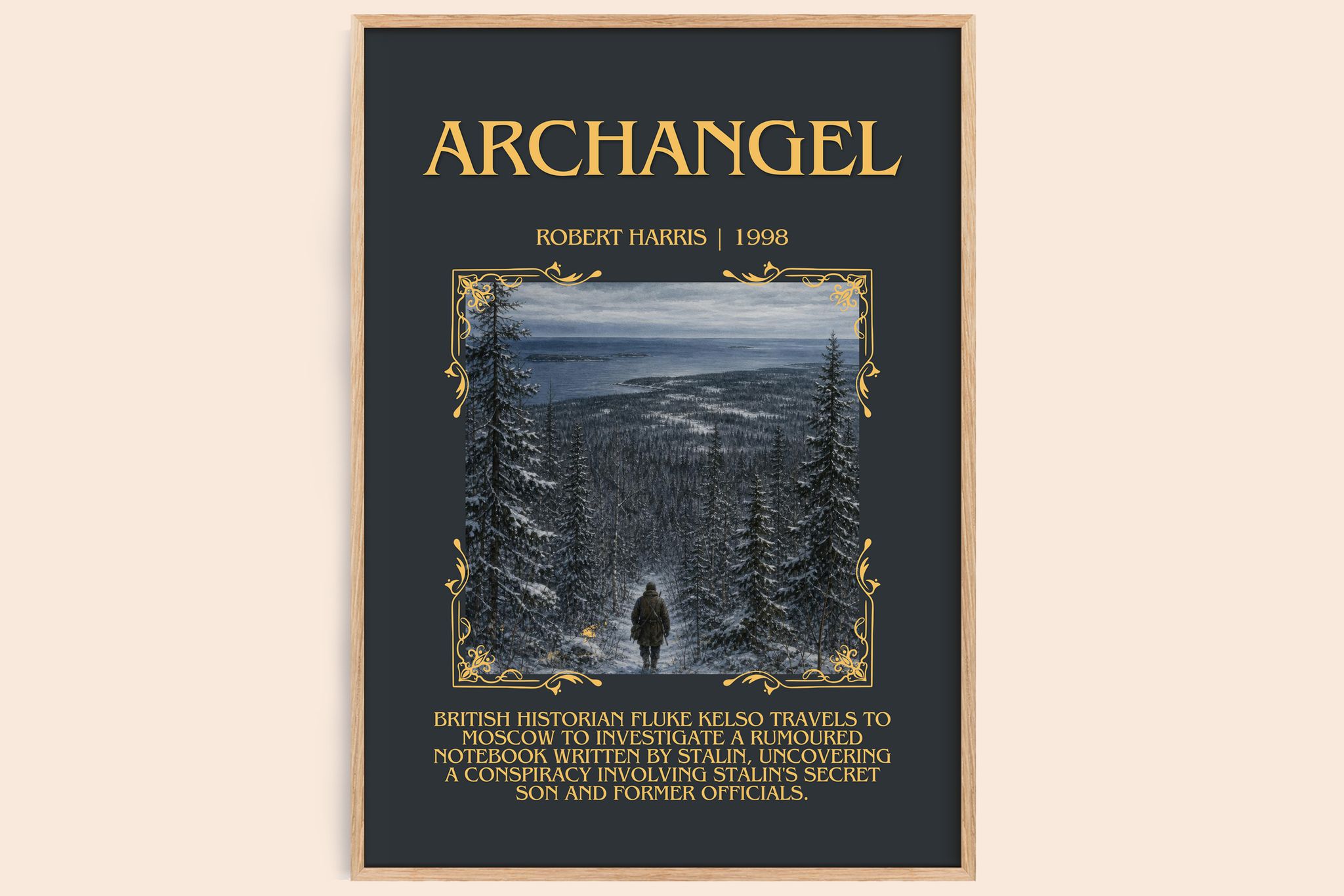 Archangel Minimalist Book Poster by Robert Harris