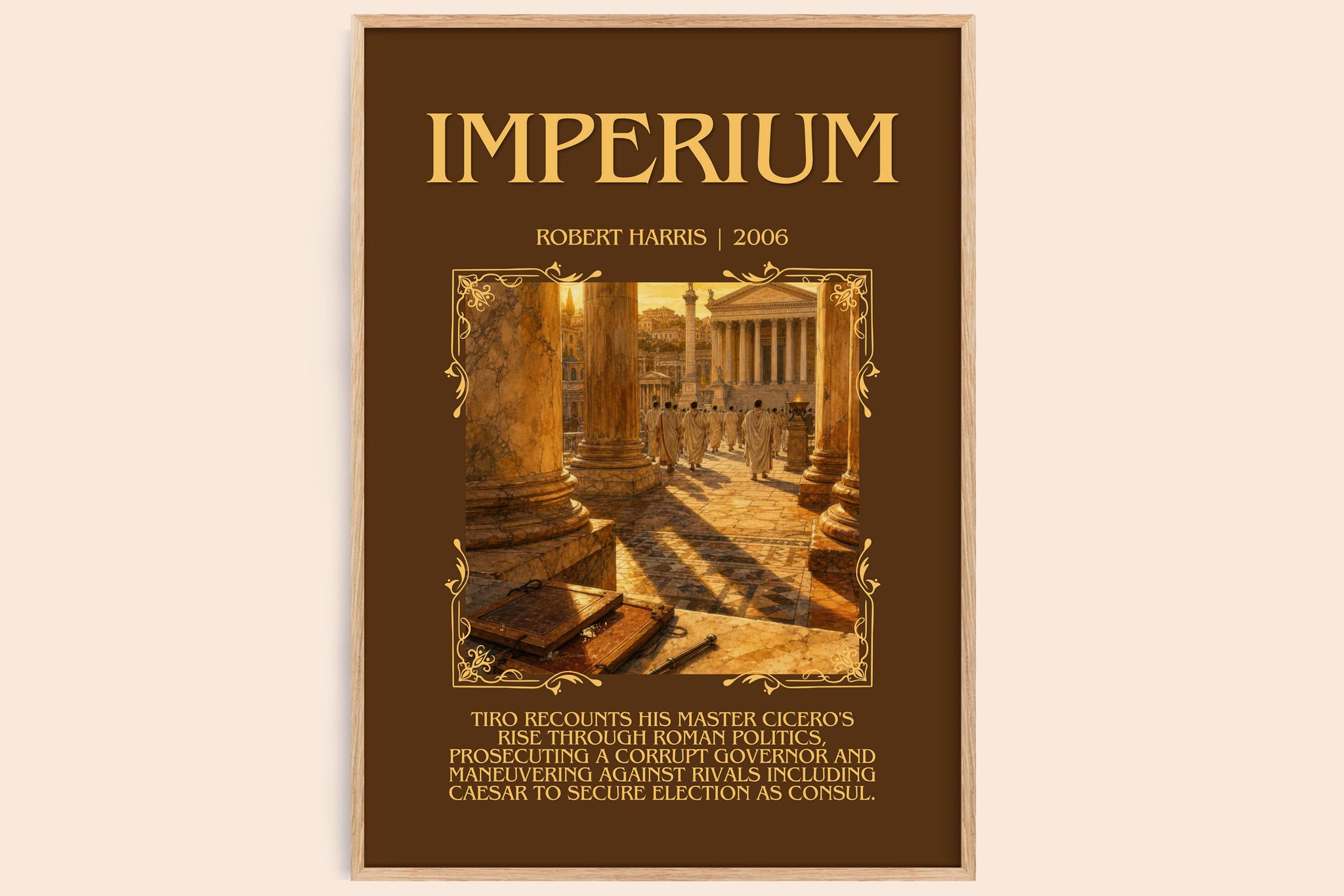 Imperium Minimalist Book Poster by Robert Harris