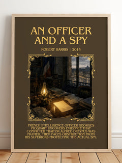 An Officer and a Spy Minimalist Book Poster by Robert Harris – image 2