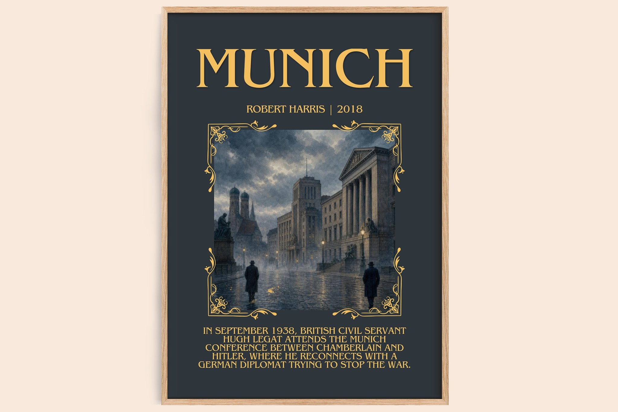 Munich Minimalist Book Poster by Robert Harris
