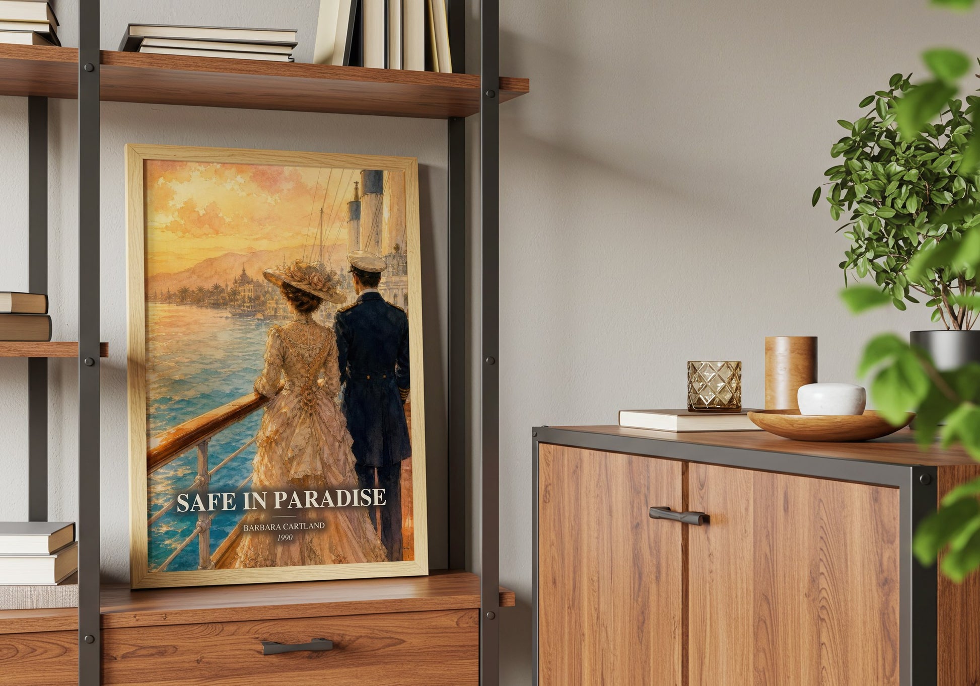 Safe In Paradise book watercolour illustration paper finish options – matte satin gloss
