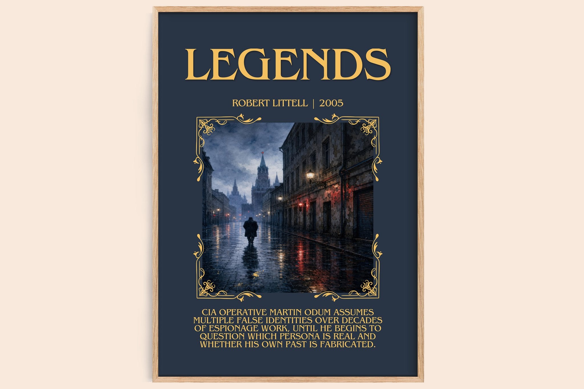 Legends Minimalist Book Poster by Robert Littell