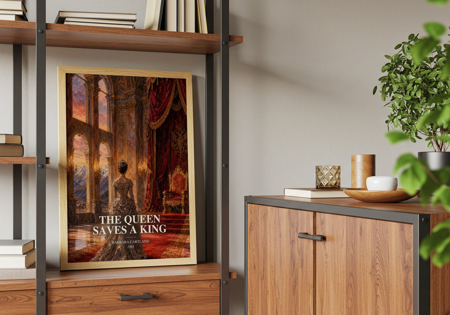 The Queen Saves A King book watercolour illustration paper finish options – matte satin gloss