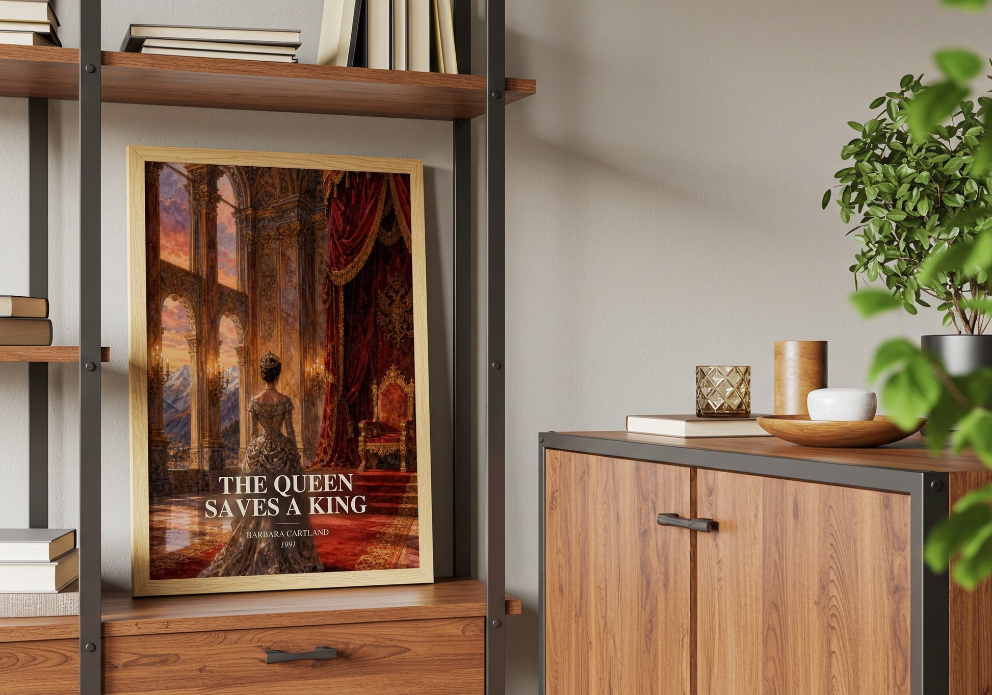 The Queen Saves A King book watercolour illustration paper finish options – matte satin gloss