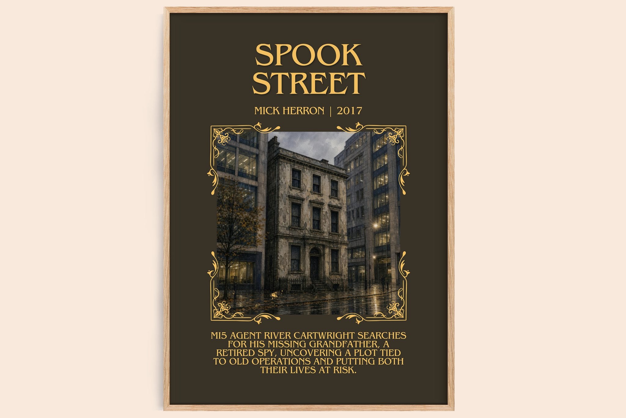 Spook Street Minimalist Book Poster by Mick Herron
