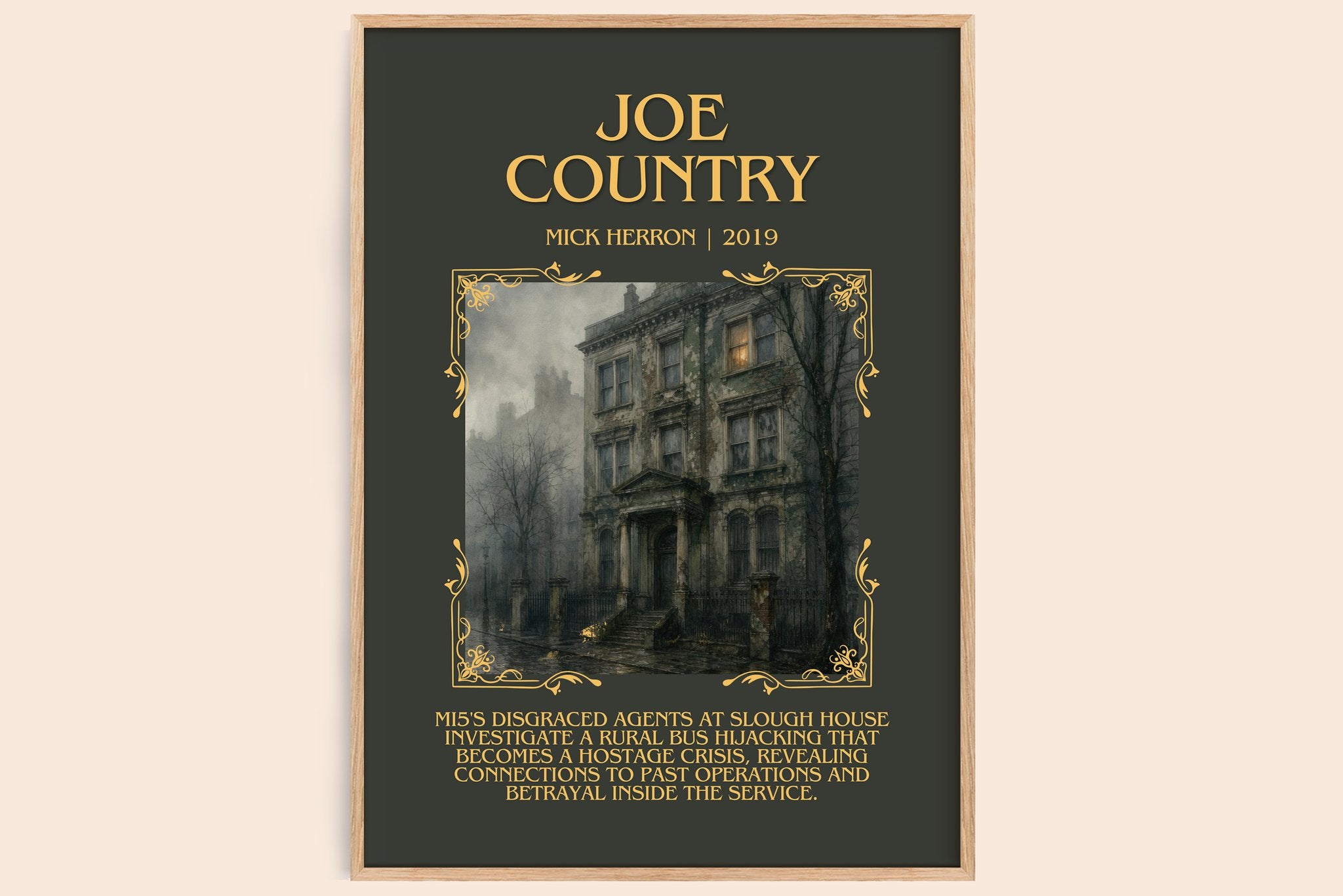 Joe Country Minimalist Book Poster by Mick Herron