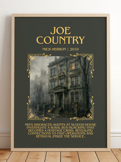 Joe Country Minimalist Book Poster by Mick Herron – image 2