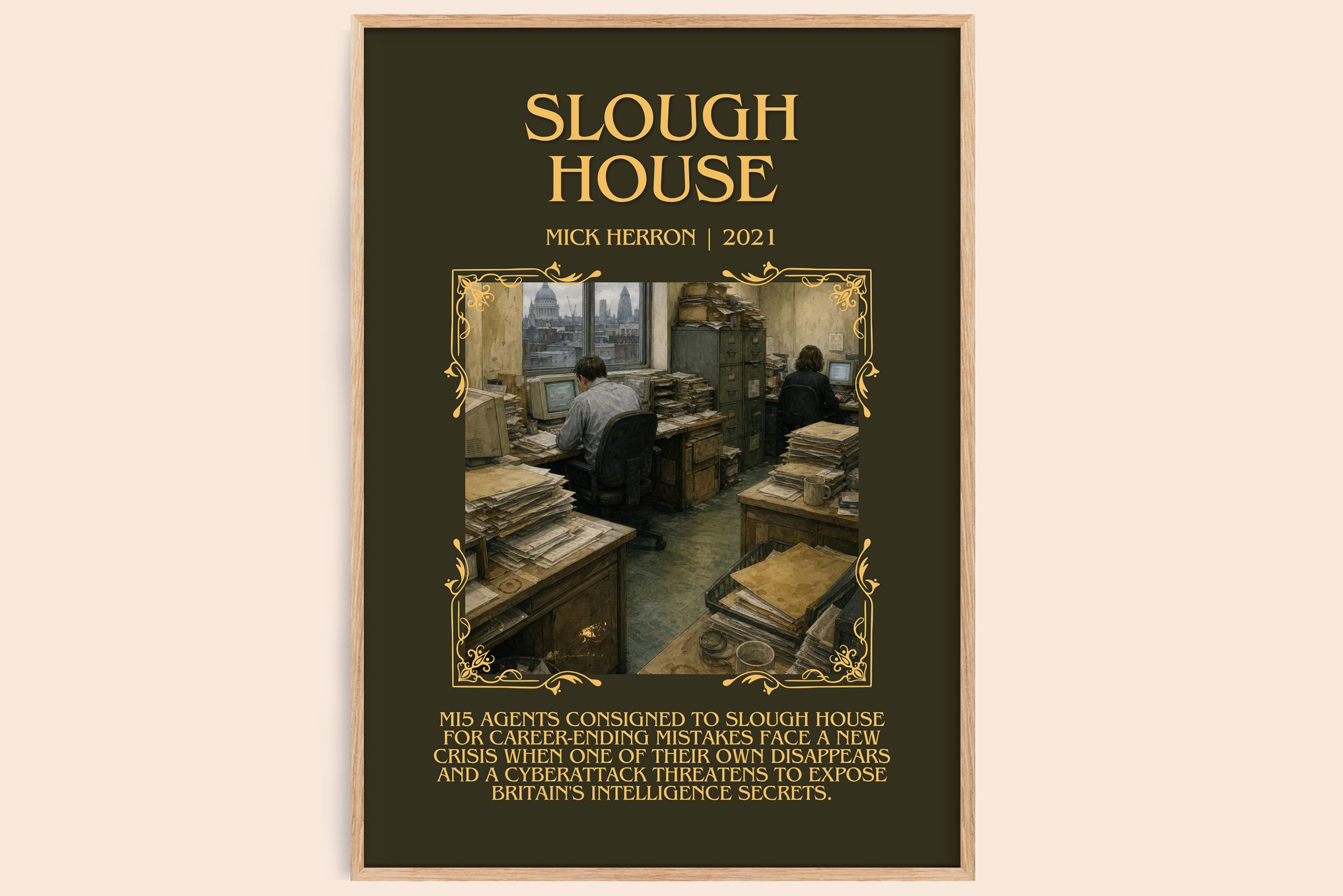 Slough House Minimalist Book Poster by Mick Herron