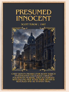Presumed Innocent Minimalist Book Poster by Scott Turow – image 1