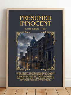 Presumed Innocent Minimalist Book Poster by Scott Turow – image 2