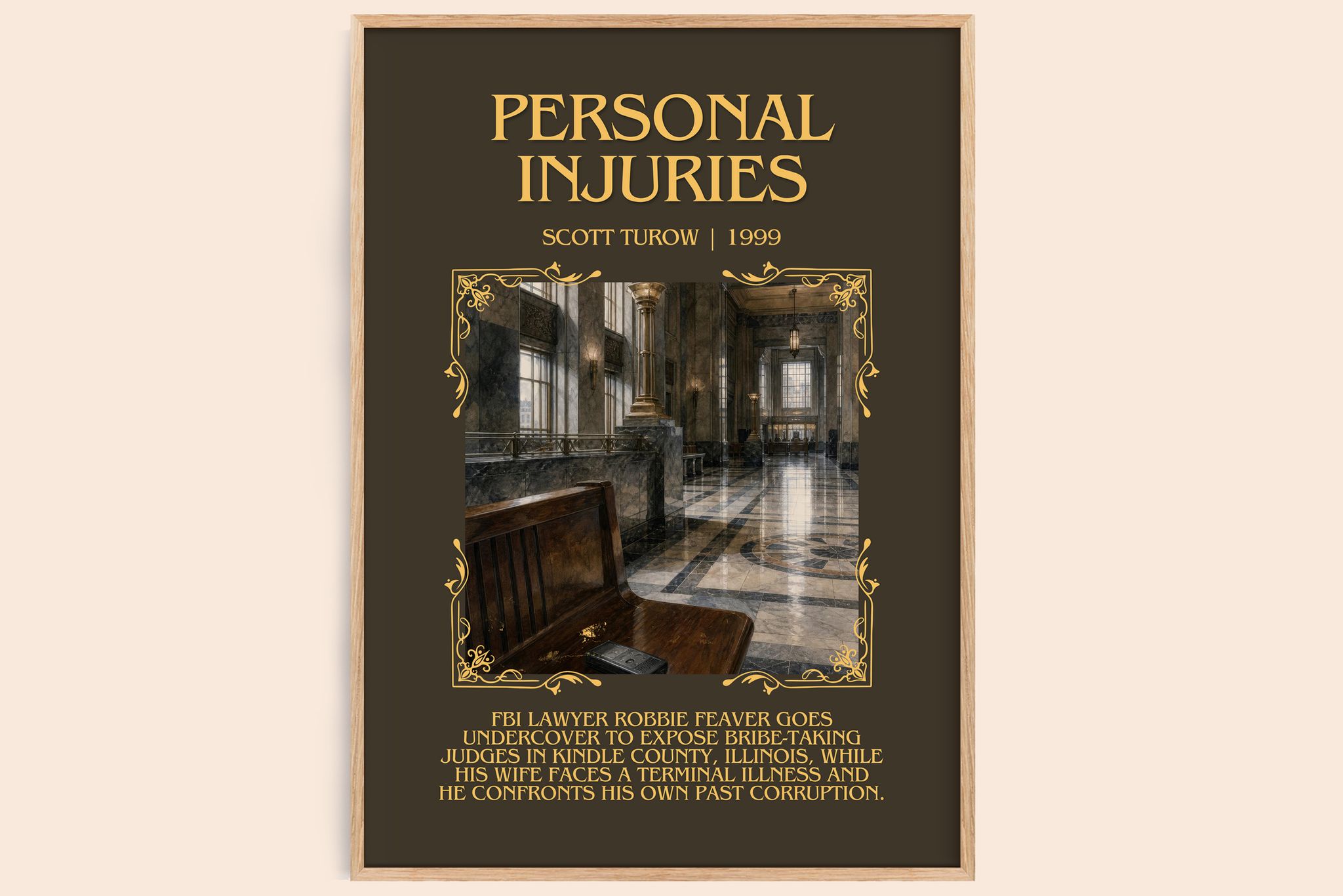 Personal Injuries Minimalist Book Poster by Scott Turow