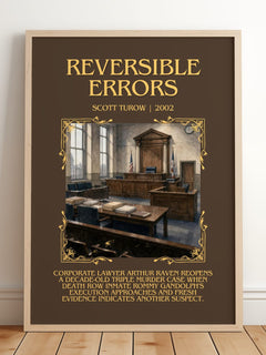Reversible Errors Minimalist Book Poster by Scott Turow – image 2
