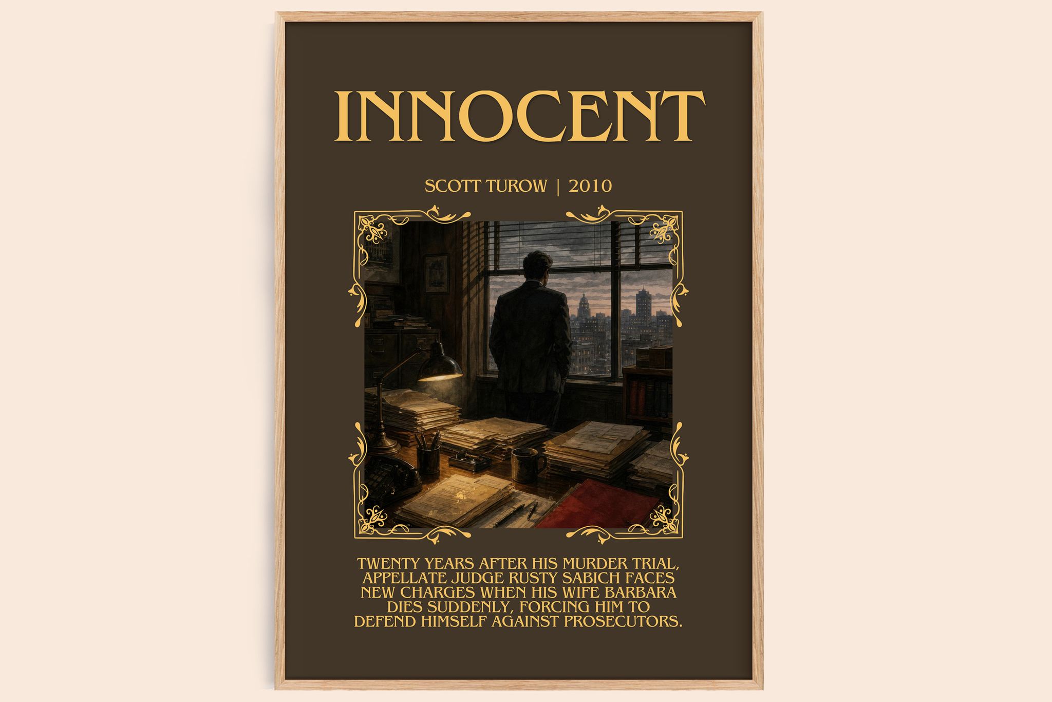 Innocent Minimalist Book Poster by Scott Turow