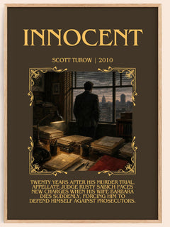 Innocent Minimalist Book Poster by Scott Turow – image 1