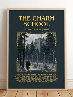 The Charm School Minimalist Book Poster by Nelson DeMille – image 2