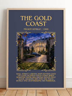 The Gold Coast Minimalist Book Poster by Nelson DeMille – image 2