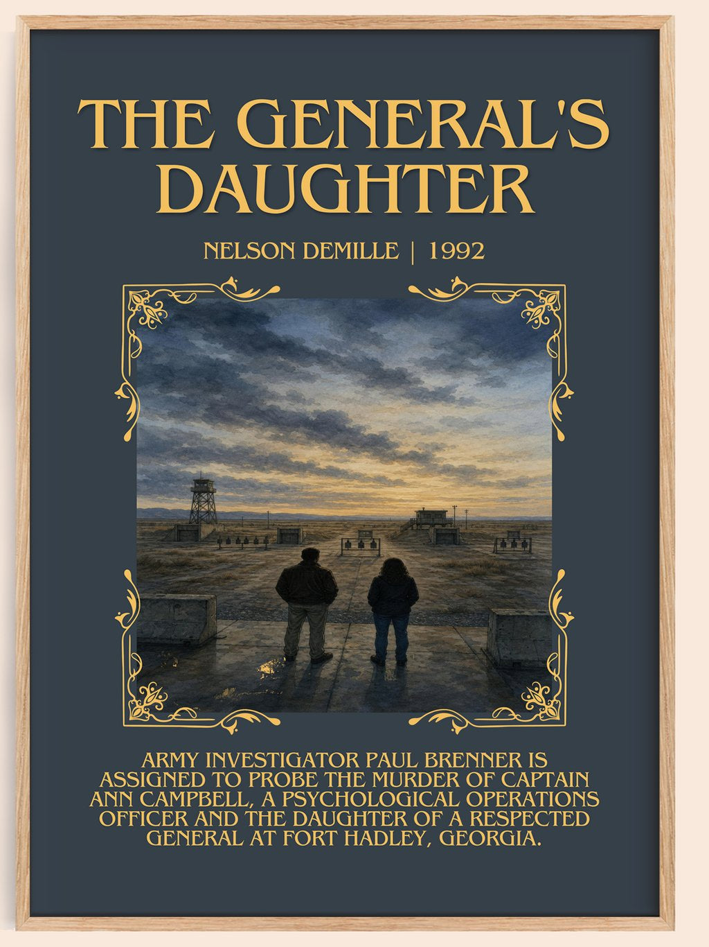 The General's Daughter Minimalist Book Poster by Nelson DeMille – book poster