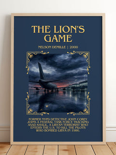 The Lion's Game Minimalist Book Poster by Nelson DeMille – image 2