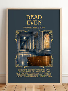 Dead Even Minimalist Book Poster by Brad Meltzer – image 2