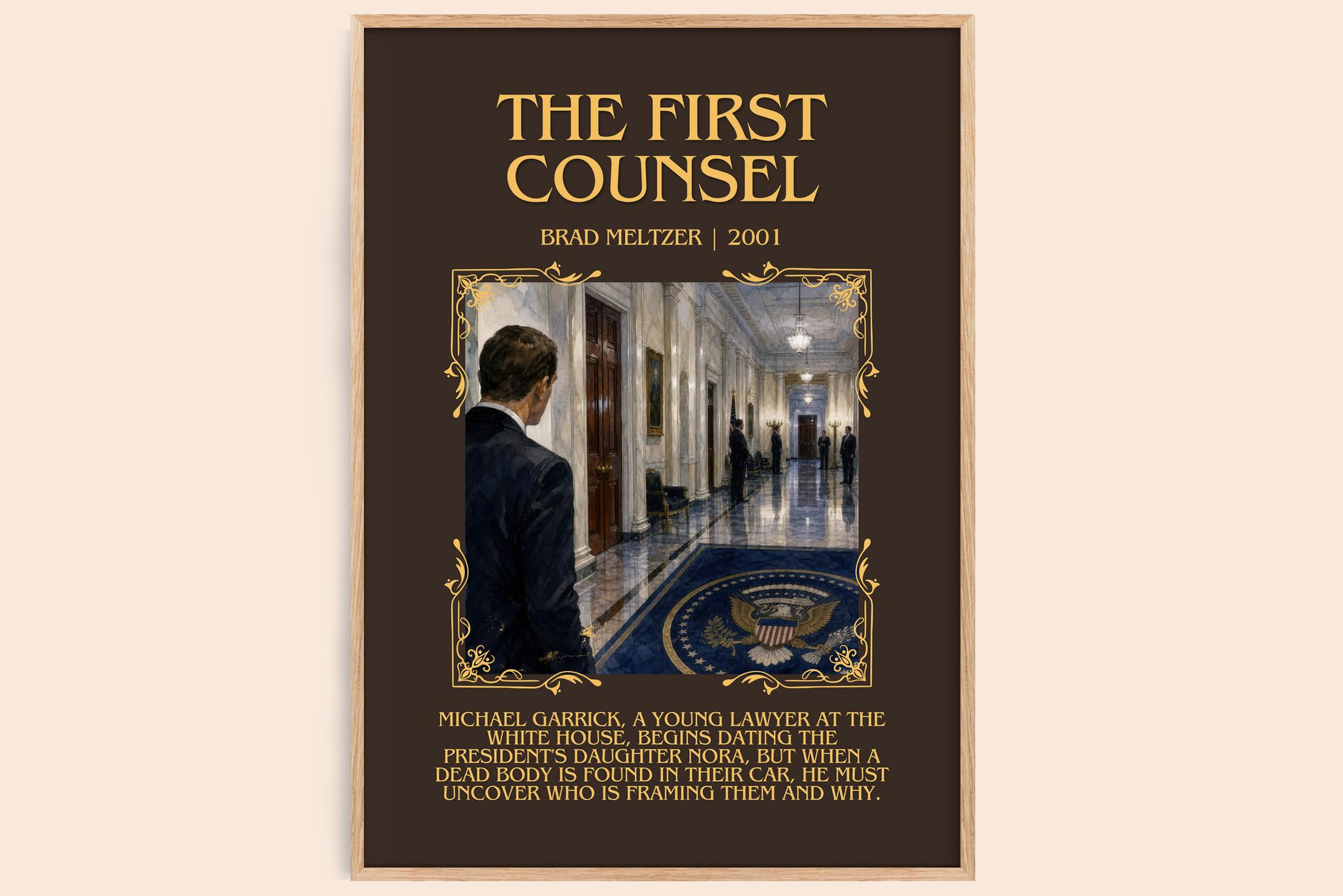 The First Counsel Minimalist Book Poster by Brad Meltzer