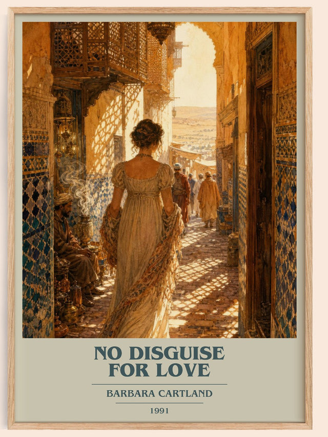 No Disguise For Love Book Cover Poster by Barbara Cartland