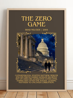 The Zero Game Minimalist Book Poster by Brad Meltzer – image 2