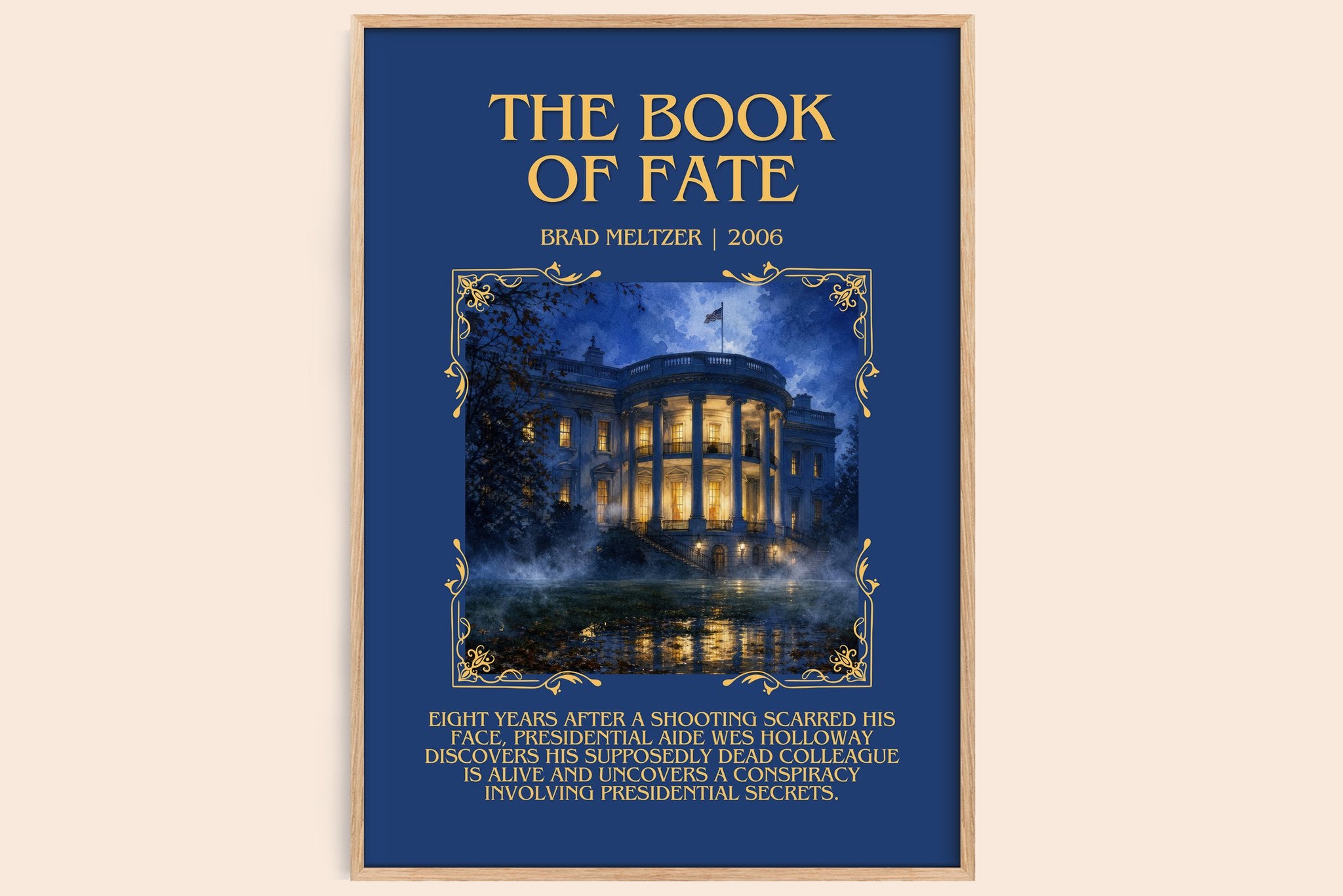 The Book of Fate Minimalist Book Poster by Brad Meltzer