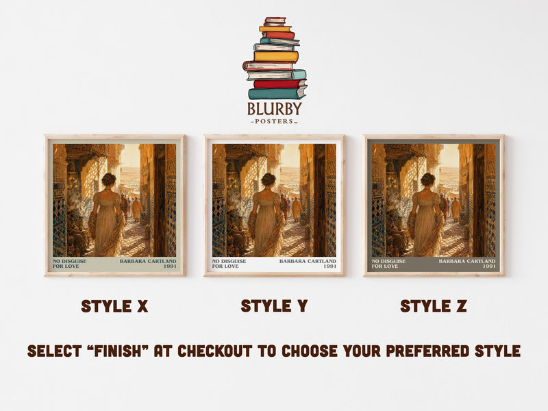 No Disguise For Love literary print in frame leaning in hallway – romance wall art