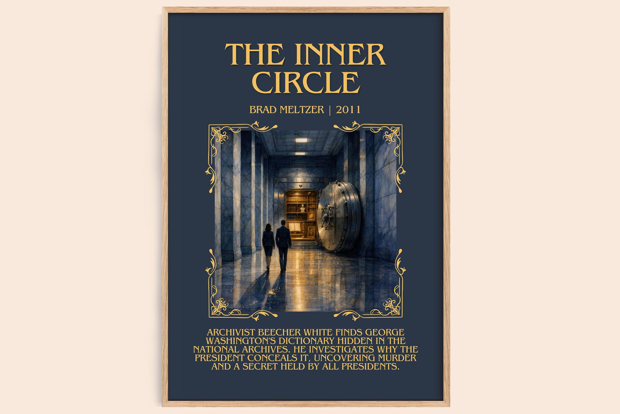 The Inner Circle Minimalist Book Poster by Brad Meltzer