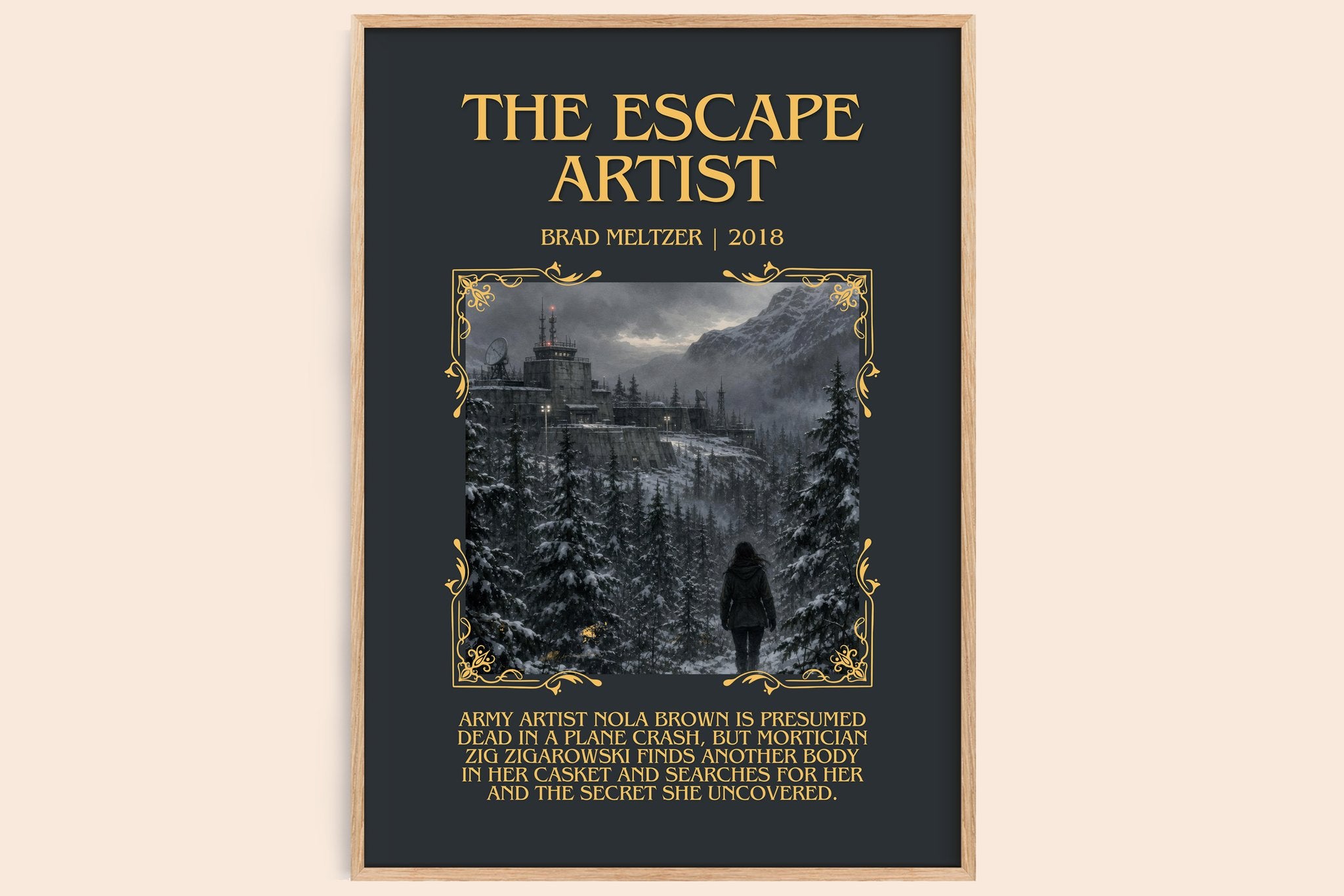 The Escape Artist Minimalist Book Poster by Brad Meltzer