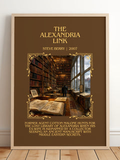 The Alexandria Link Minimalist Book Poster by Steve Berry – image 2