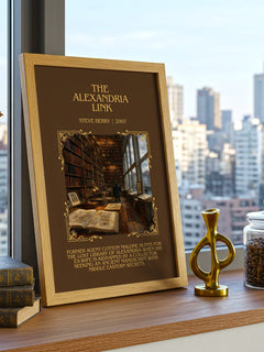 The Alexandria Link Minimalist Book Poster by Steve Berry – image 3