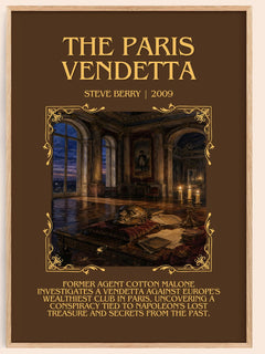 The Paris Vendetta Minimalist Book Poster by Steve Berry – image 1
