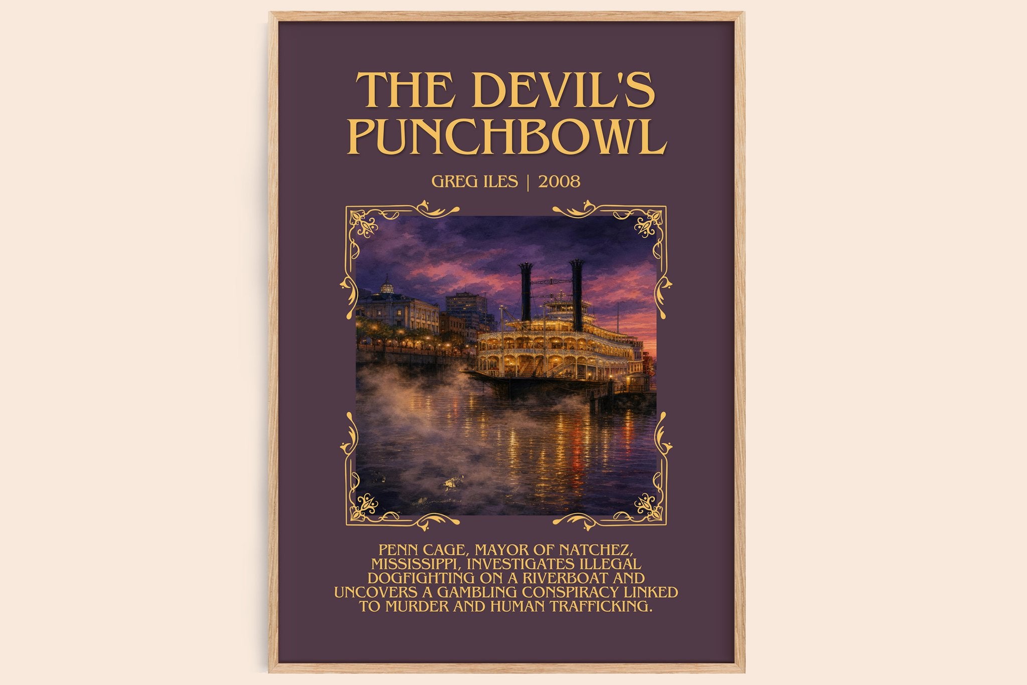 The Devil's Punchbowl Minimalist Book Poster by Greg Iles