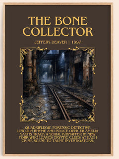 The Bone Collector Minimalist Book Poster by Jeffery Deaver – image 1