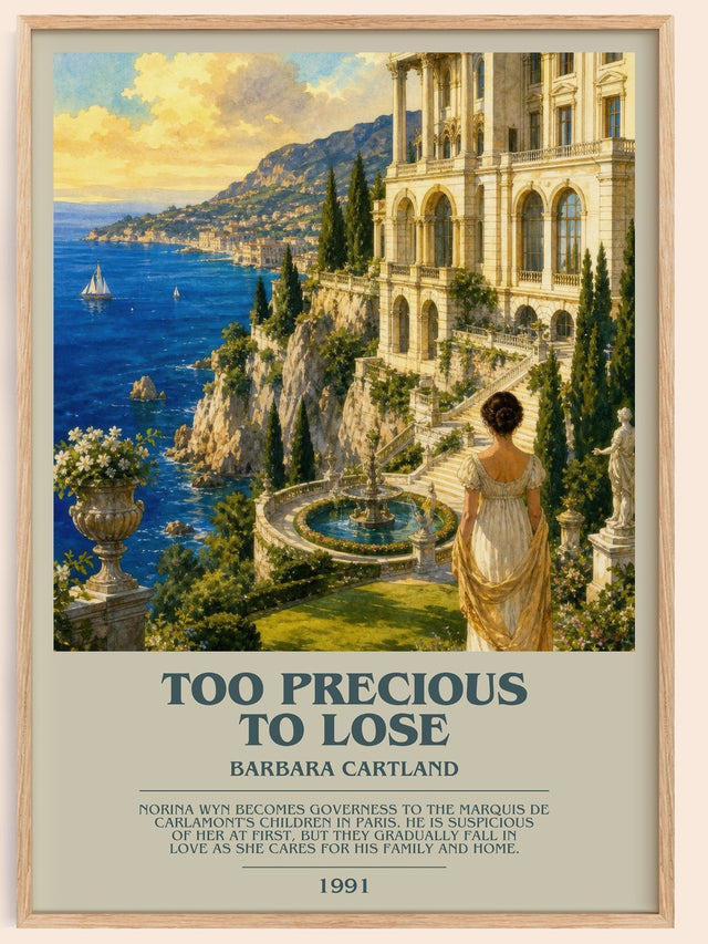 Too Precious To Lose Bookish Wall Art by Barbara Cartland