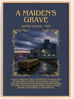 A Maiden's Grave Minimalist Book Poster by Jeffery Deaver – image 1