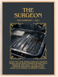The Surgeon Minimalist Book Poster by Tess Gerritsen – image 1