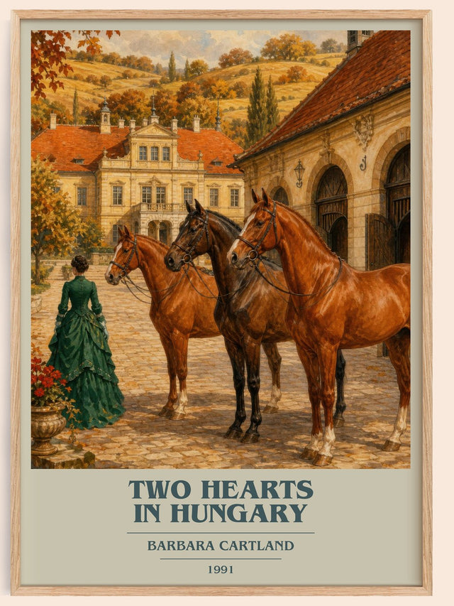 Two Hearts In Hungary Book Cover Poster by Barbara Cartland
