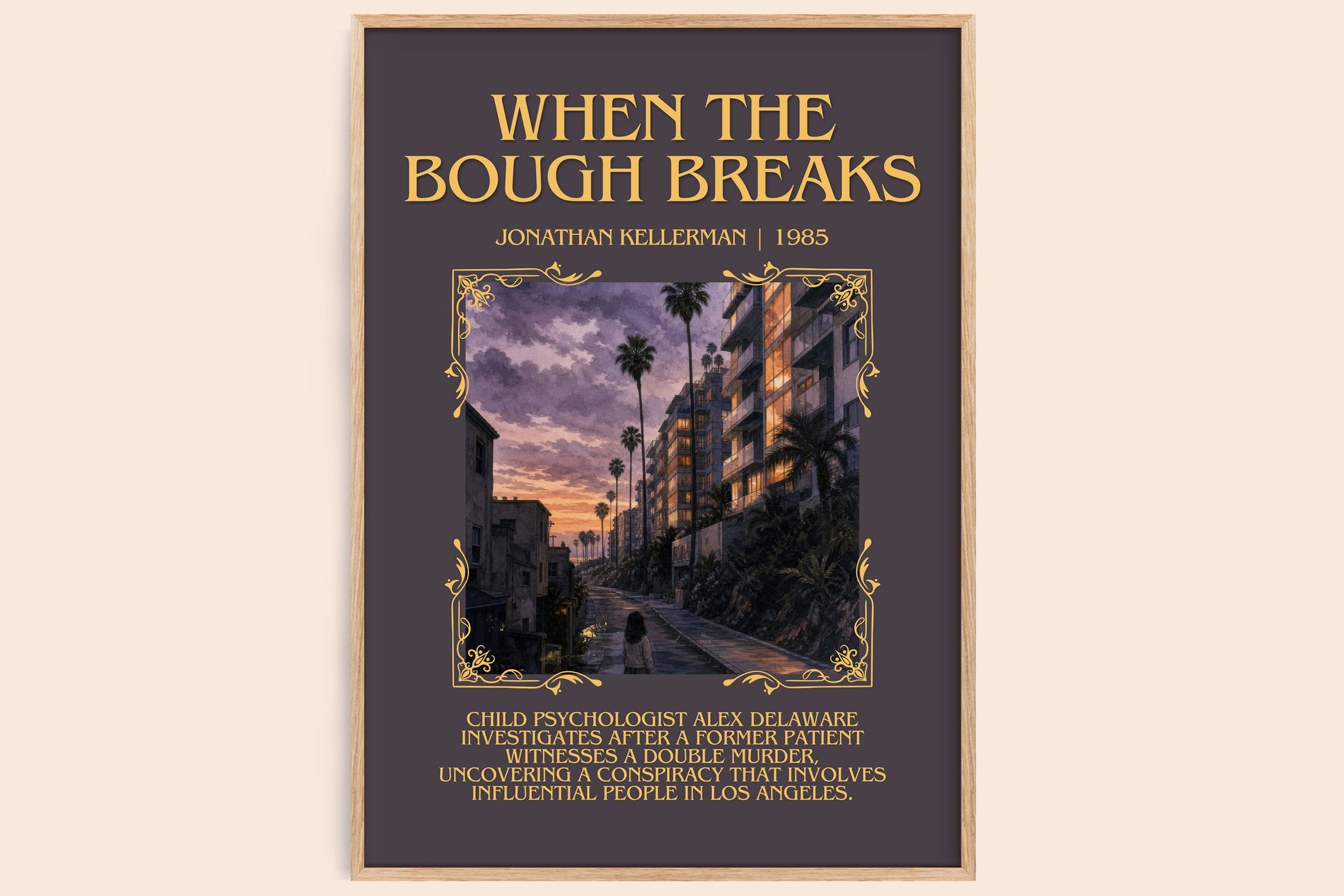When the Bough Breaks Minimalist Book Poster by Jonathan Kellerman