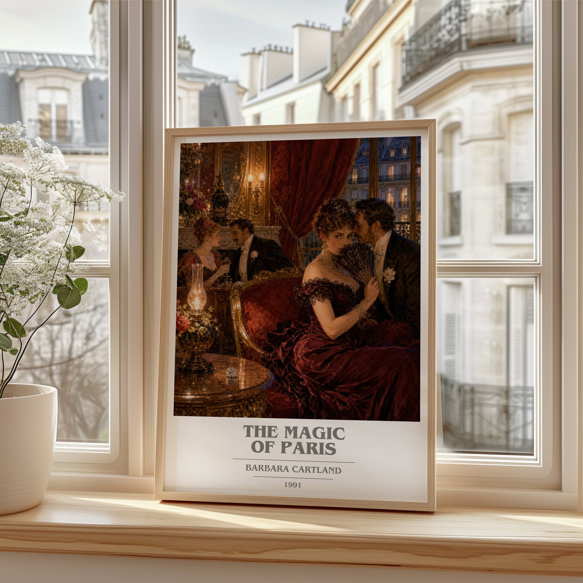 The Magic Of Paris book cover poster colour and style options – Barbara Cartland book art